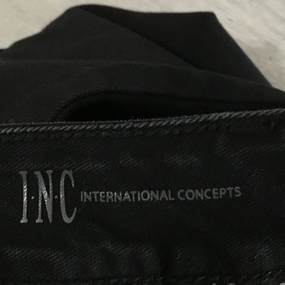 INC International Concepts Women's Black Fringed Jeans - Picture 9 of 10